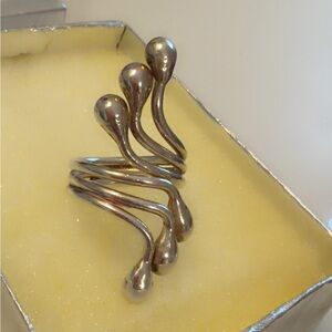 Unique Silver Statement Ring